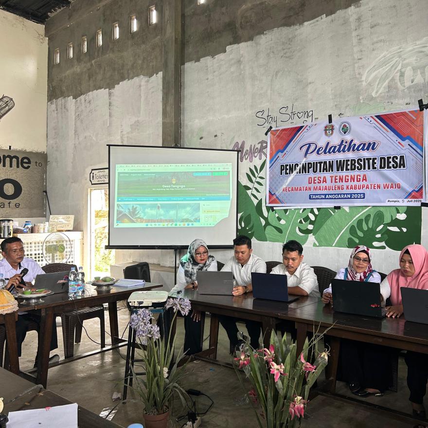 Pelatihan Penginputan Website Desa Tengnga